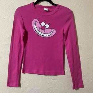Vintage Disney Cheshire Cat Alice Wonderland Top